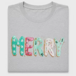 Merry Floral Cookie DTF Transfer