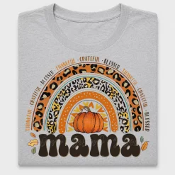 Boho Thankful Mama Fall Rainbow DTF Transfer