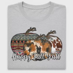 Boho Happy Fall Y'all Pumpkin DTF Transfer