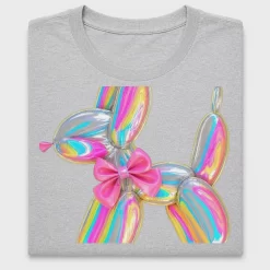 Rainbow Balloon Dog DTF Transfer