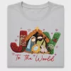 Joy To The World Christmas DTF Transfer
