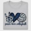 Peace Love Volleyball DTF Transfer