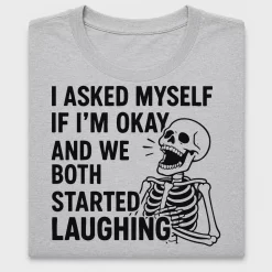 Funny Skeleton Laughing DTF Transfer