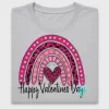 Valentine Rainbow Heart DTF Transfer