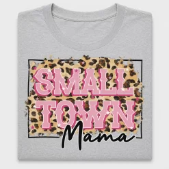 Small Town Mama Leopard DTF Transfer