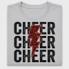 Cheer Leopard Lightning Bolt DTF Transfer