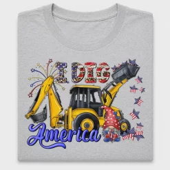 Fourth of July Construction DTF Transfer