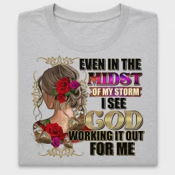 Christian Messy Bun DTF Transfer