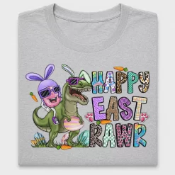 Happy Eastrawr Dinosaur DTF Transfer