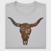 Floral Cow Skull DTF Transfer