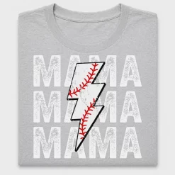 Baseball Lightning Bolt DTF Transfer