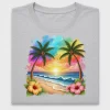 Tropical Beach Sunset DTF Transfer