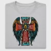 Western Cross DTF Transfer With Angel Wings