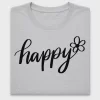 Minimalist Happy Flower DTF Transfer