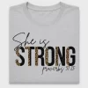 She Is Strong Leopard DTF Transfer