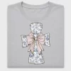 Chinoiserie Cross Pink Bow DTF Transfer