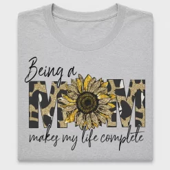 Mama Sunflower Leopard DTF Transfer