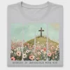 Christian Wildflower Cross DTF Transfer