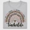 Teacher Life Rainbow Leopard DTF Transfer