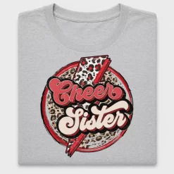 Retro Leopard Cheer Sister DTF Transfer