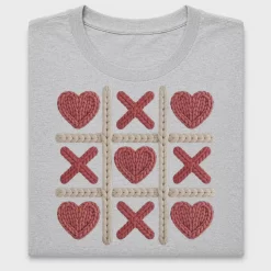 Chunky Knit XOXO Heart DTF Transfer