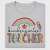 Kindergarten Teacher Rainbow DTF Transfer