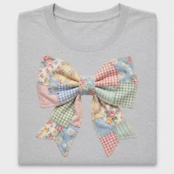 Patchwork Floral Bow DTF Transfer