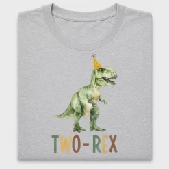 Two-Rex Dinosaur Birthday DTF Transfer