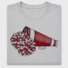 Maroon Cheer Megaphone DTF Transfer