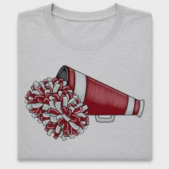 Maroon Cheer Megaphone DTF Transfer