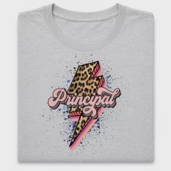 Leopard Principal Lightning Bolt DTF Transfer