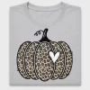 Leopard Pumpkin Heart DTF Transfer