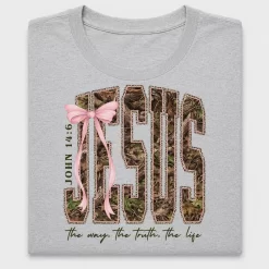 Woodland Camo Jesus DTF Transfer