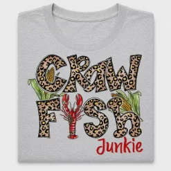 Crawfish Junkie Leopard DTF Transfer