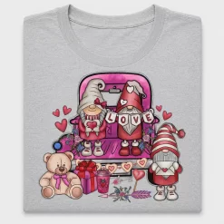 Valentine Gnome Love Truck DTF Transfer