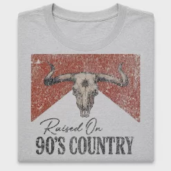 Retro Bull Skull 90s Country DTF Transfer