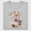 Vintage Patchwork Bunny DTF Transfer