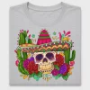 Colorful Skull Sombrero DTF Transfer