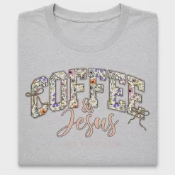 Coffee Jesus & Floral DTF Transfer