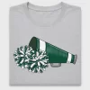Green White Cheerleader Pom Poms DTF Transfer