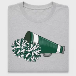Green White Cheerleader Pom Poms DTF Transfer