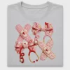 Faux Embroidery XOXO Bow DTF Transfer