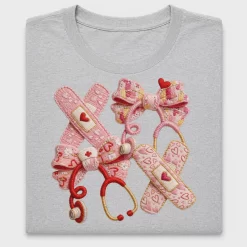 Faux Embroidery XOXO Bow DTF Transfer