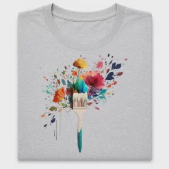 Watercolor Flower Brush Splatter DTF Transfer