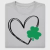 Clover Heart DTF Transfer