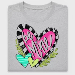 Be Mine Whimsy Heart DTF Transfer