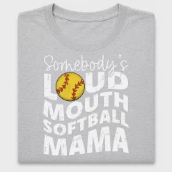 Softball Mama Loud Mouth DTF Transfer