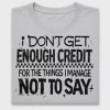 Sarcastic Don't Get Credit DTF Transfer