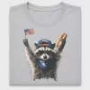 Patriotic Raccoon DTF Transfer