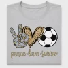 Peace Love Soccer DTF Transfer